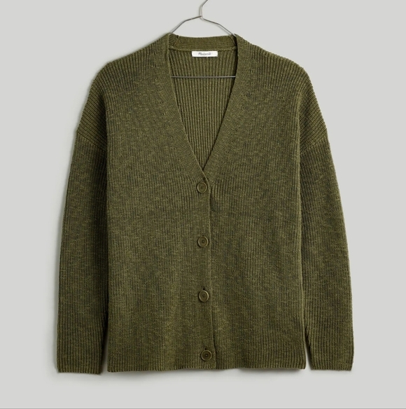 Madewell V-Neck Button-Front Long Cardigan Sweater SZ S - Picture 1 of 9